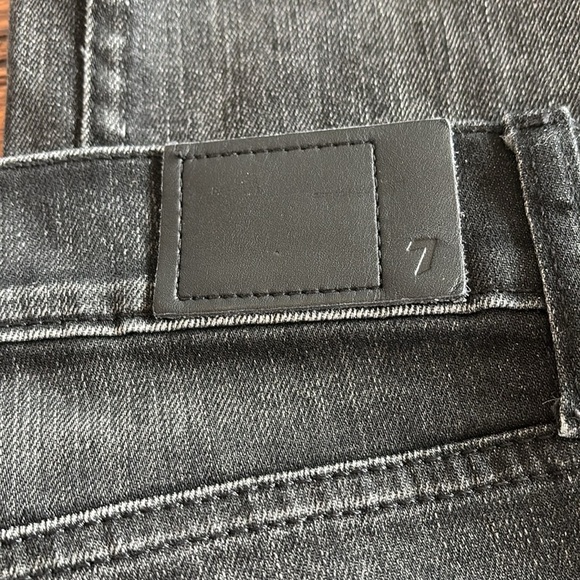 7 for all mankind Airweft Slimmy Como Jeans Black Faded Men’s Size 33 x 29 - Picture 7 of 16
